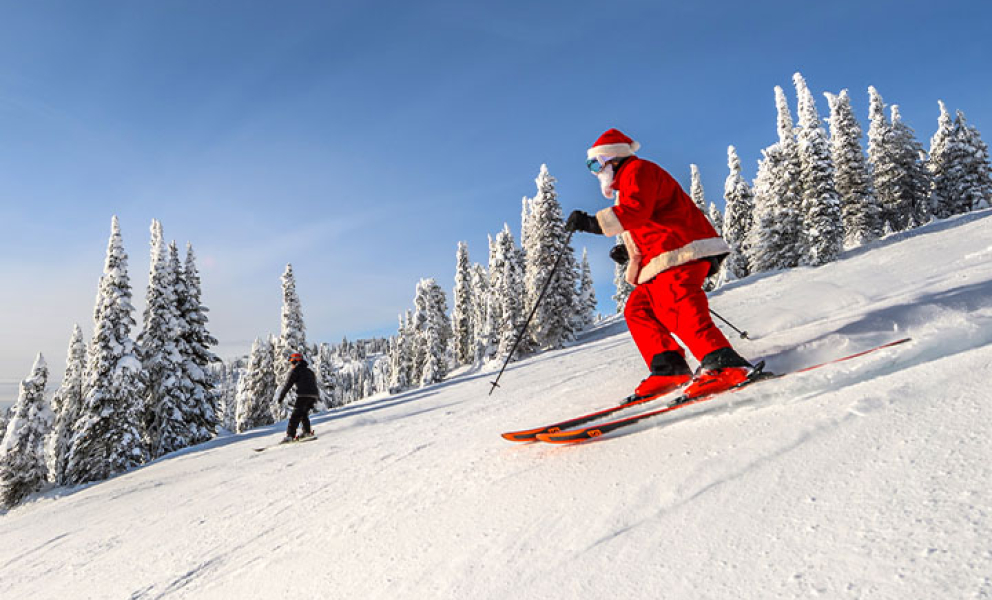 Ski with Santa