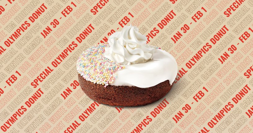 Special Olympics Donut at Tims